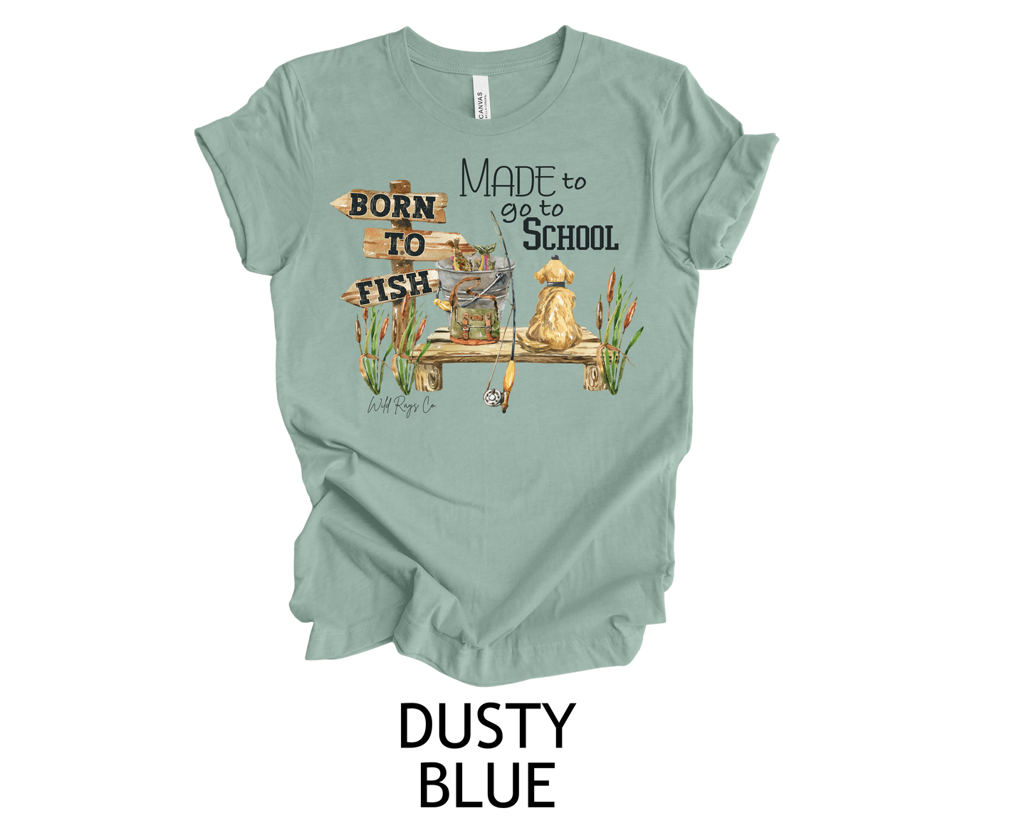 Born to fish Made to go to School